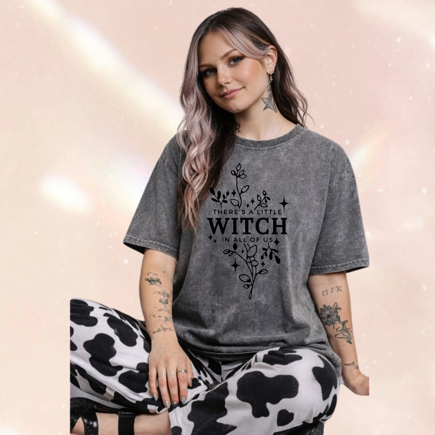 There's a Little Witch in All of Us Premium Oversized Short Sleeve T-shirt
