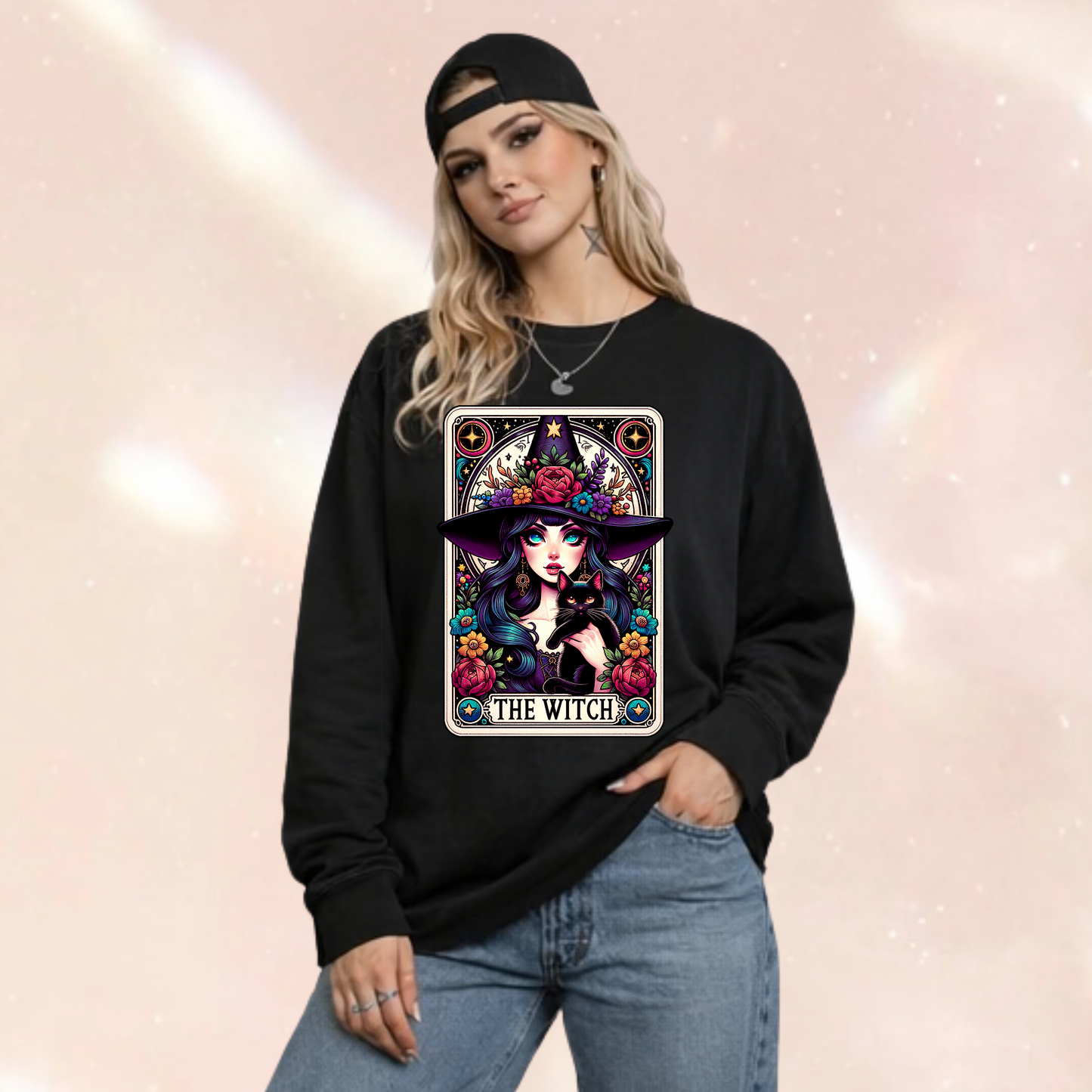 The Witch Colourful Premium Oversized Long Sleeve T-shirt