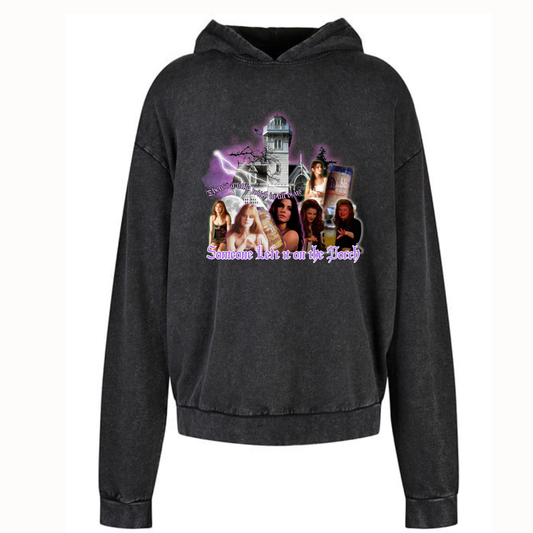 Practical Magic Someone left it on the porch Acid Wash Oversized Unisex Hoodie