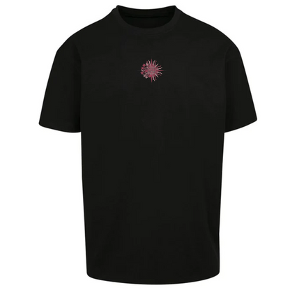 Sun Moon Spiritual Embroidered Oversized Short Sleeve T-shirt