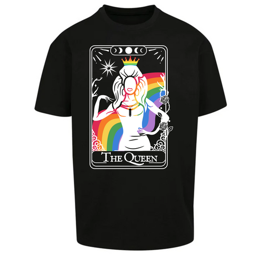 The Queen, Tarot Drag Pride Oversized T-shirt