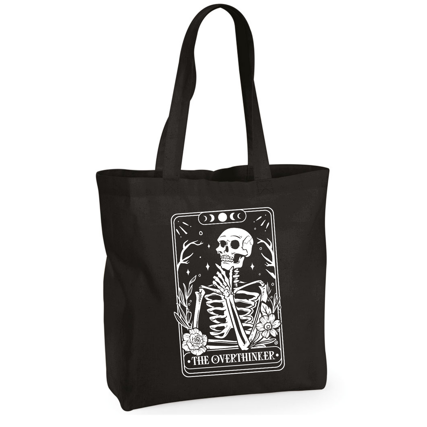 Tarot Witchy Large Black Tote Bag