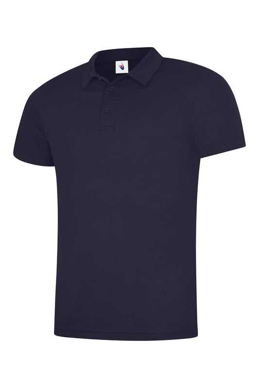 Clima Cool Navy Polo Shirt Size Large Uneek (1)