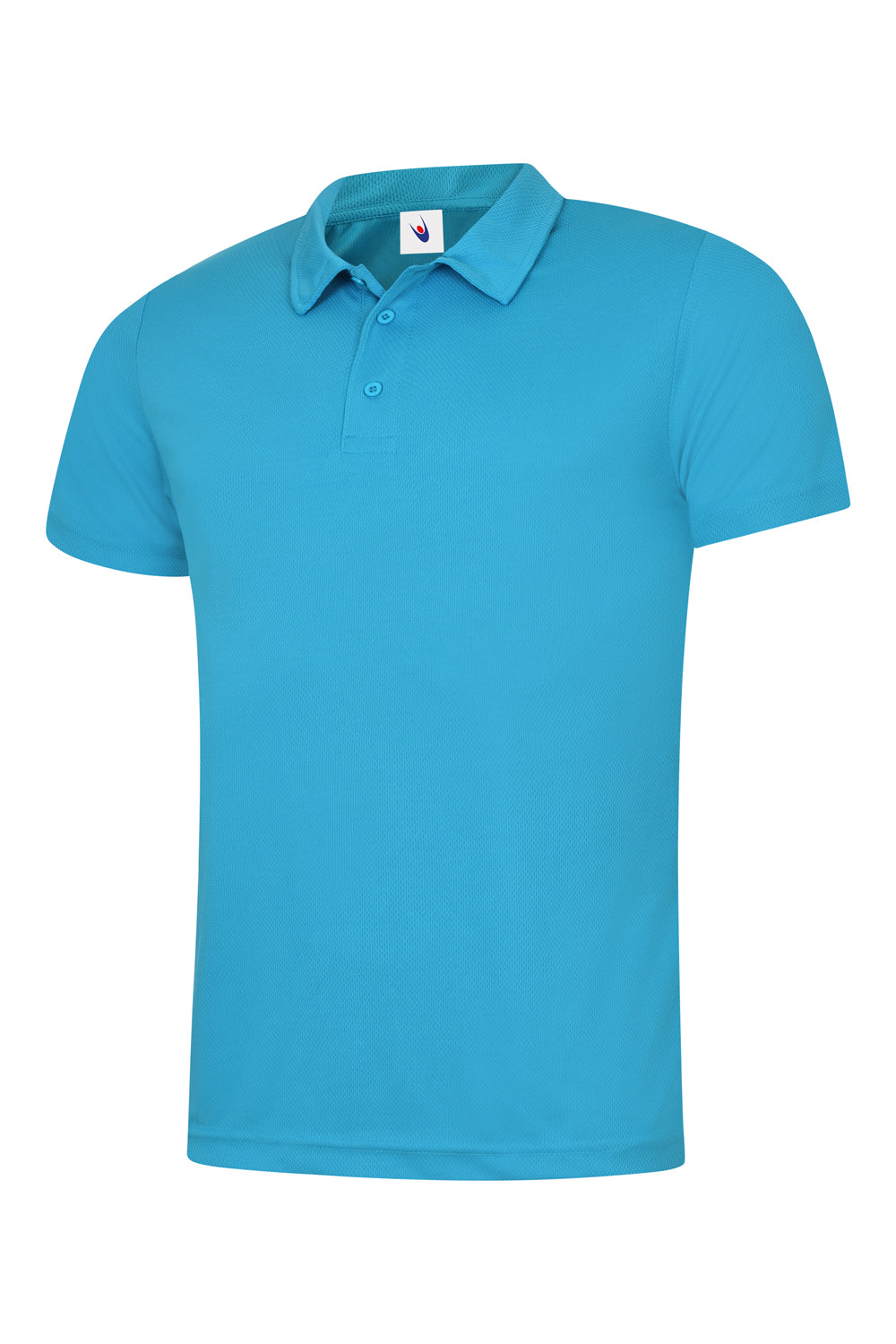 Clima Cool Sapphire Blue Polo Shirt Size Large Uneek (1)