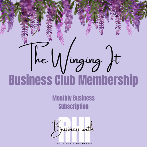 The Winging it Biz Club - Monthly Subscription Business Support Membership
