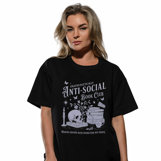 Anti-Social Book Club Oversized Short Sleeve T-shirt