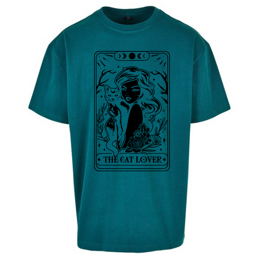 The Cat Lover Tarot Witch Premium Oversized Short Sleeve T-shirt