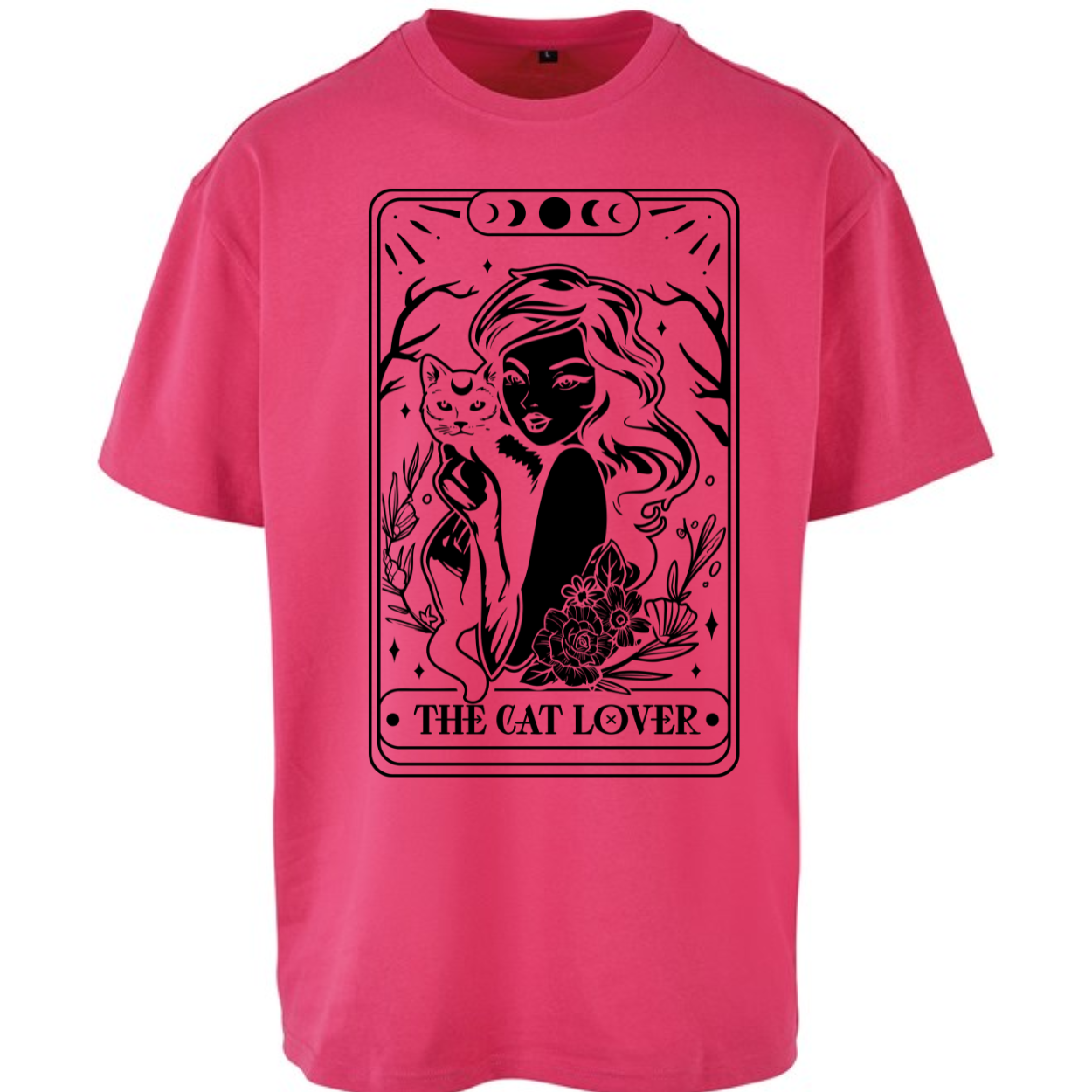 The Cat Lover Tarot Witch Premium Oversized Short Sleeve T-shirt