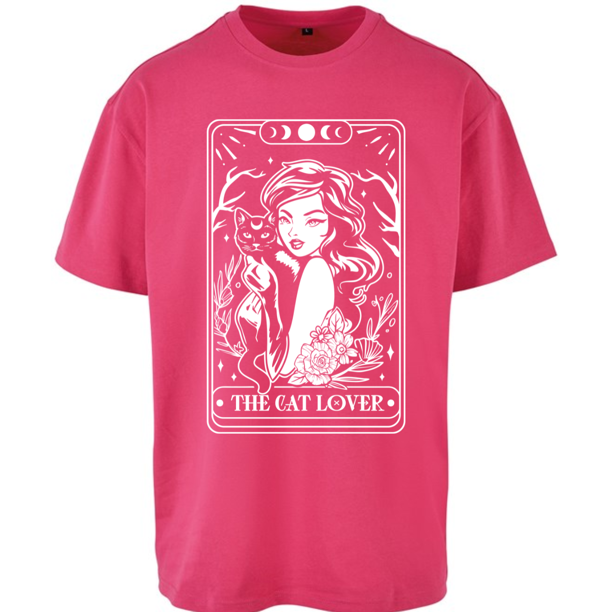 The Cat Lover Tarot Witch Premium Oversized Short Sleeve T-shirt