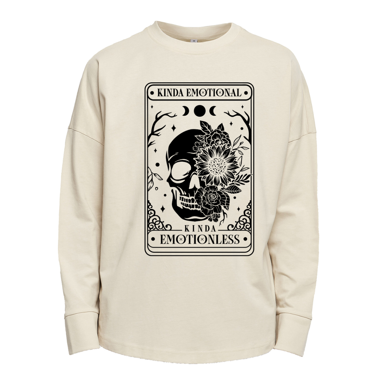 Kinda Emotional Kinda Emotionless Long Sleeve Premium OversizedT-shirt