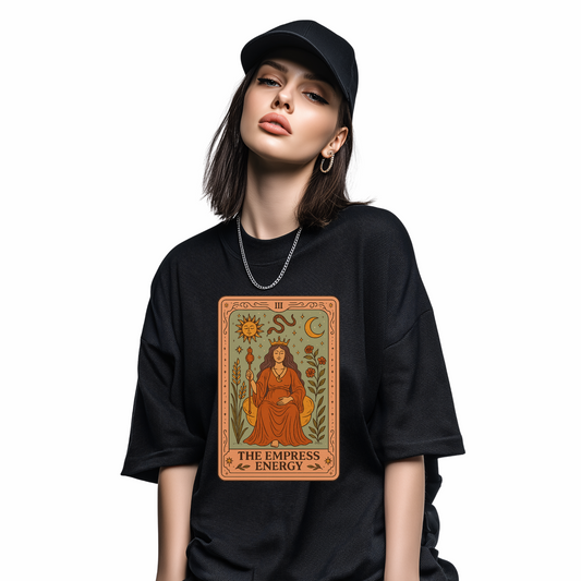 Empress Energy Tarot Spiritual Oversized Short Sleeve T-shirt