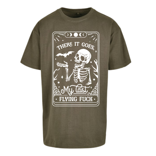 There Goes My Last Flying F*ck Tarot Overszied T-shirt