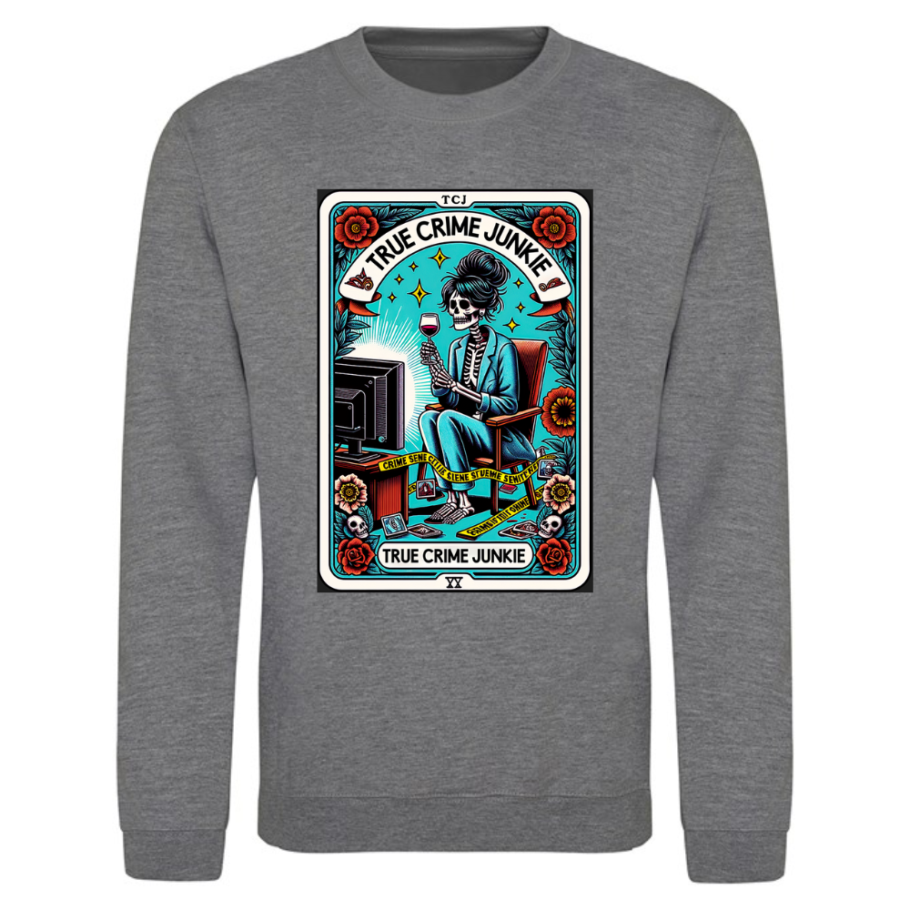 True Crime Junkie Tarot Style Unisex Jumper