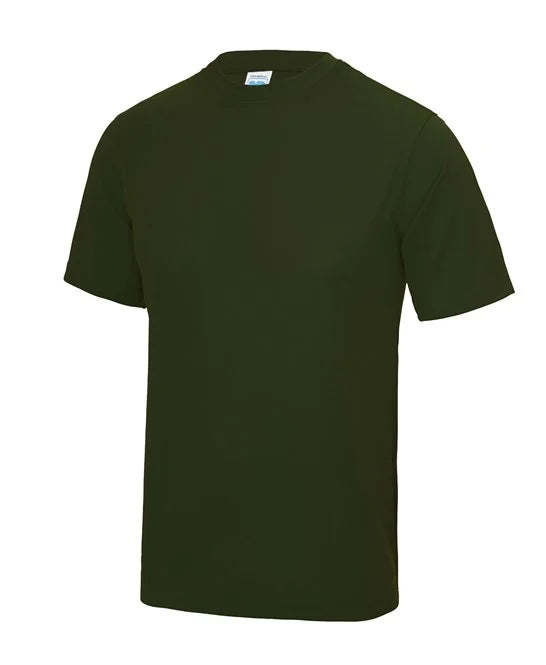 Unisex Sports Dry Fit T-shirt forest green size Medium smooth