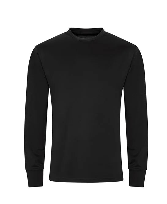 Sports Dry fit material long sleeve t-shirt black Medium