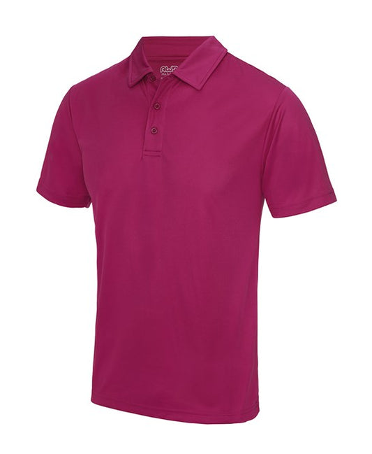 Just Cool Sports POlo Shirt Hot Pink size Small