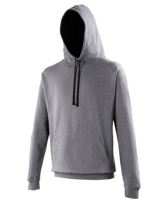 Charcoal hoodie with black inside hood Medium (1)
