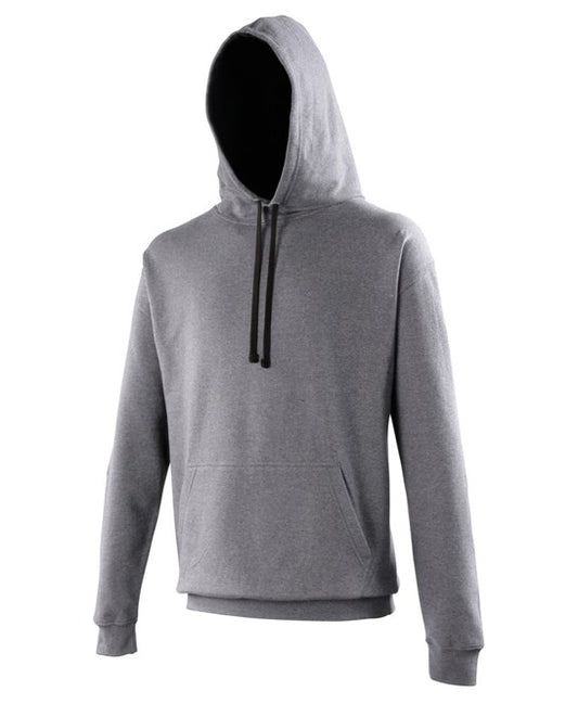 Charcoal hoodie with black inside hood Medium (1)