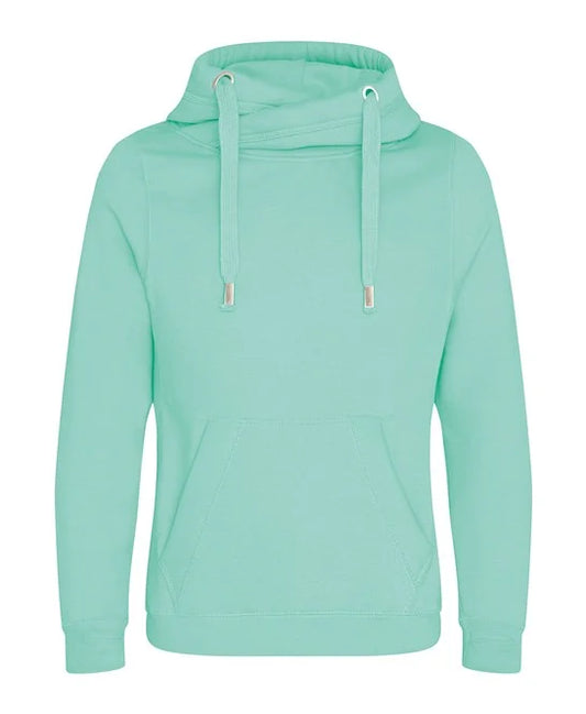 Cross over neck peppermint Hoodie Size Medium (1)