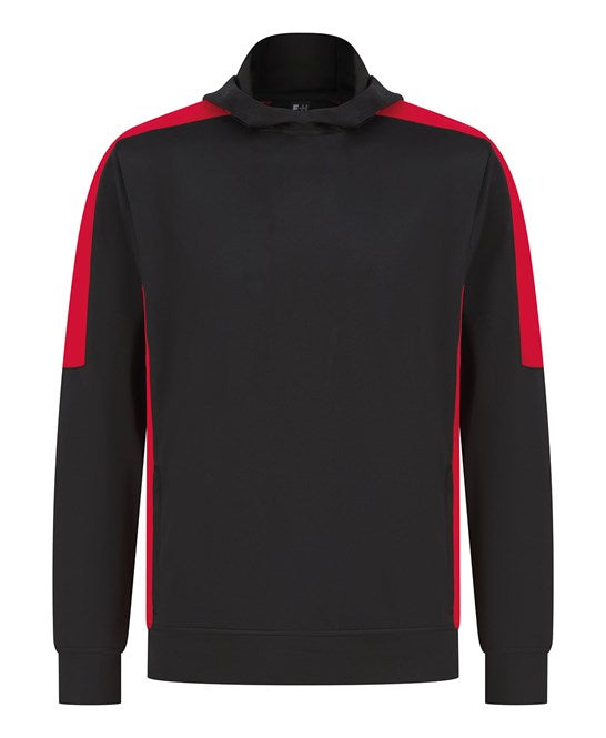 Sports Dry fit material Hoodie 2xl Black Red Trim