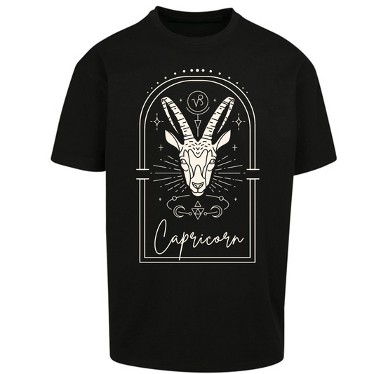 Capricorn Zodiac Premium Oversized Short Sleeve T-shirt