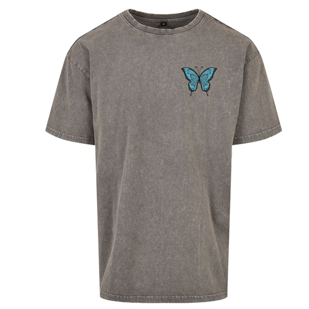 Morpho Butterfly Embroidered Overszied T-shirt