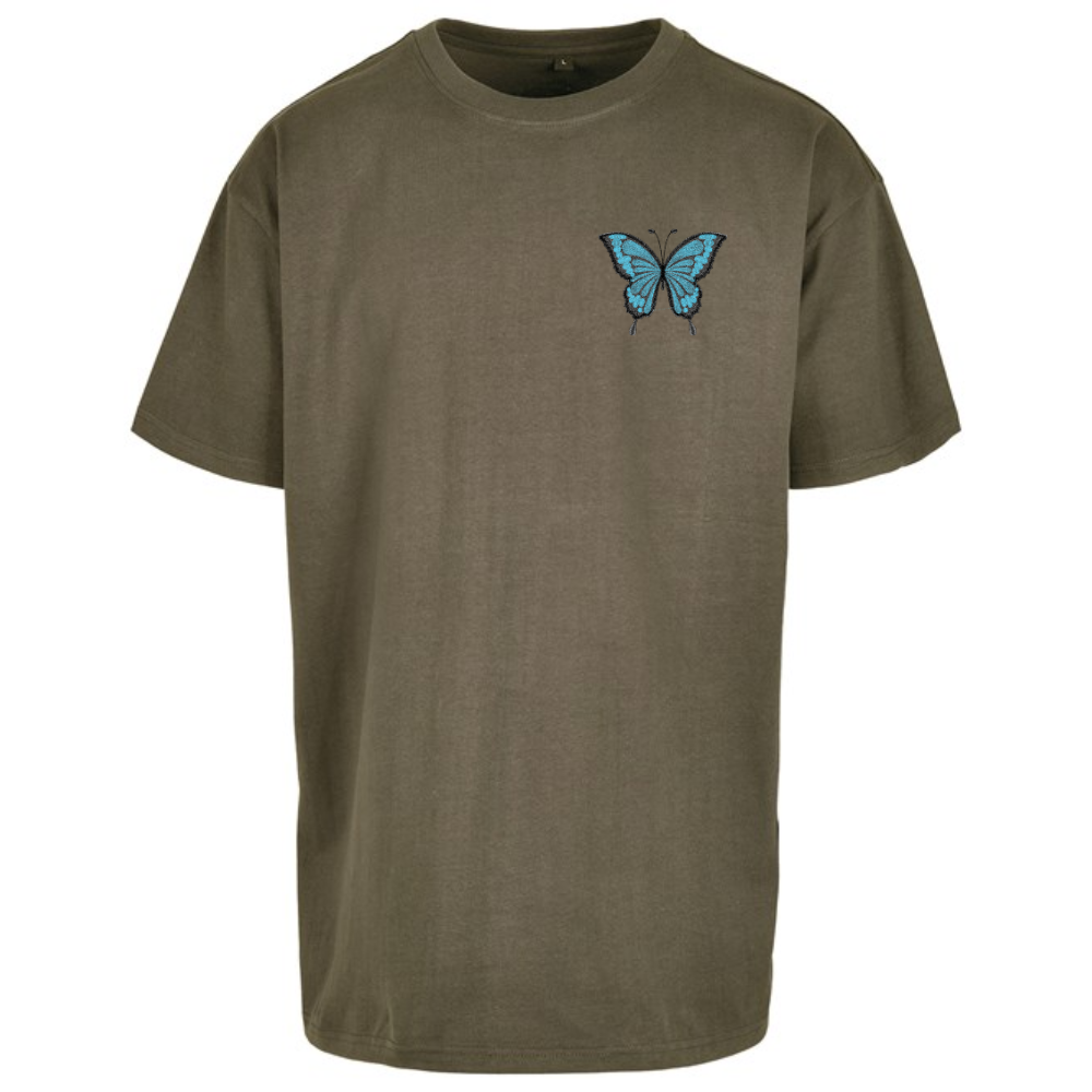 Morpho Butterfly Embroidered Oversized T-shirt