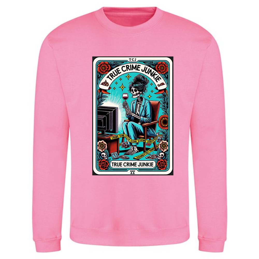 True Crime Junkie Tarot Style Unisex Jumper