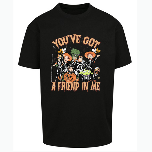 Friend in Me Halloween Pumpkin Oversized Short Sleeve T-shirt