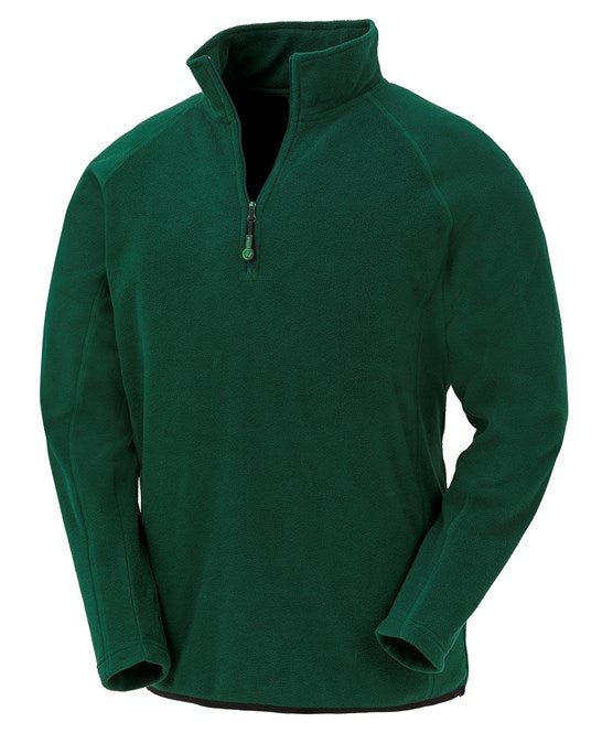 1/2 zip micro fleece forest green recycled Large (1)