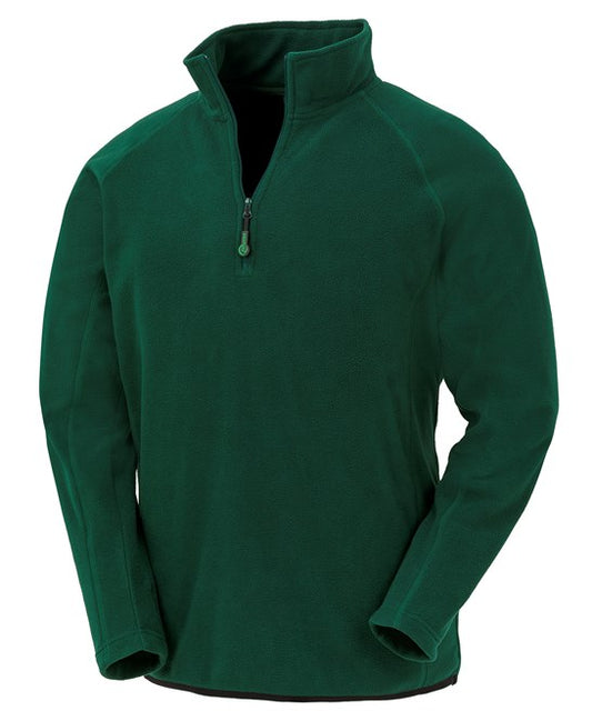 1/2 zip micro fleece forest green recycled Large (1)