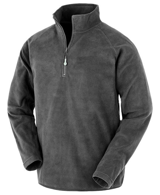 1/2 zip micro fleece grey recycled Large (1)