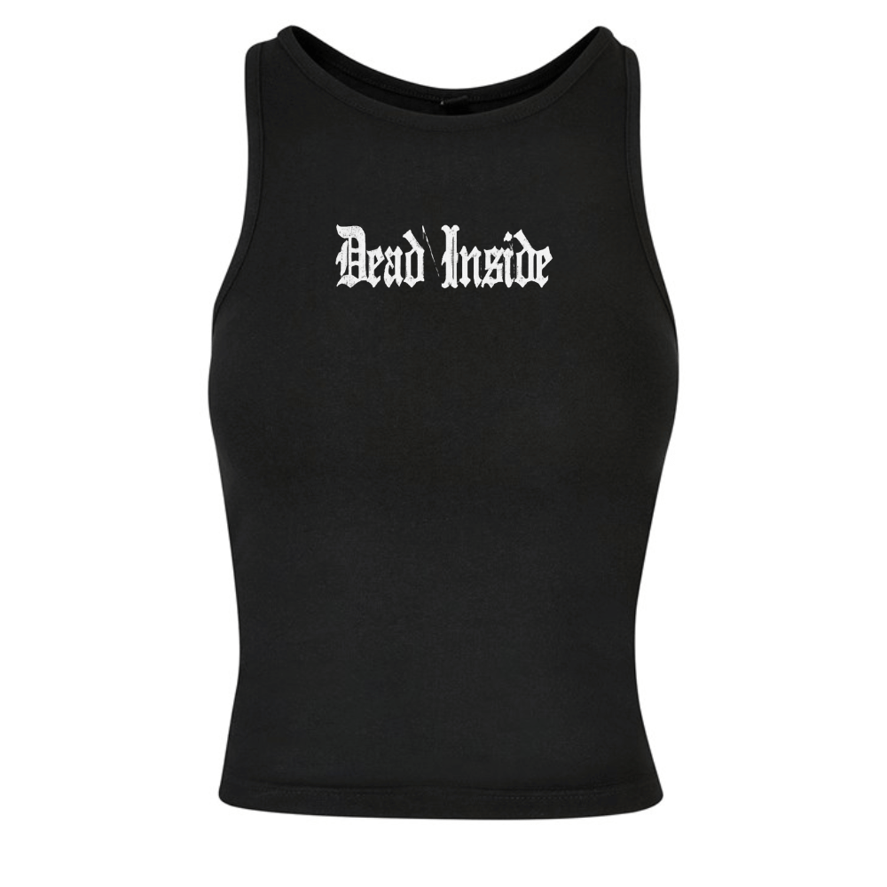 Dead Inside Racer Back Sleeveless Short Vest