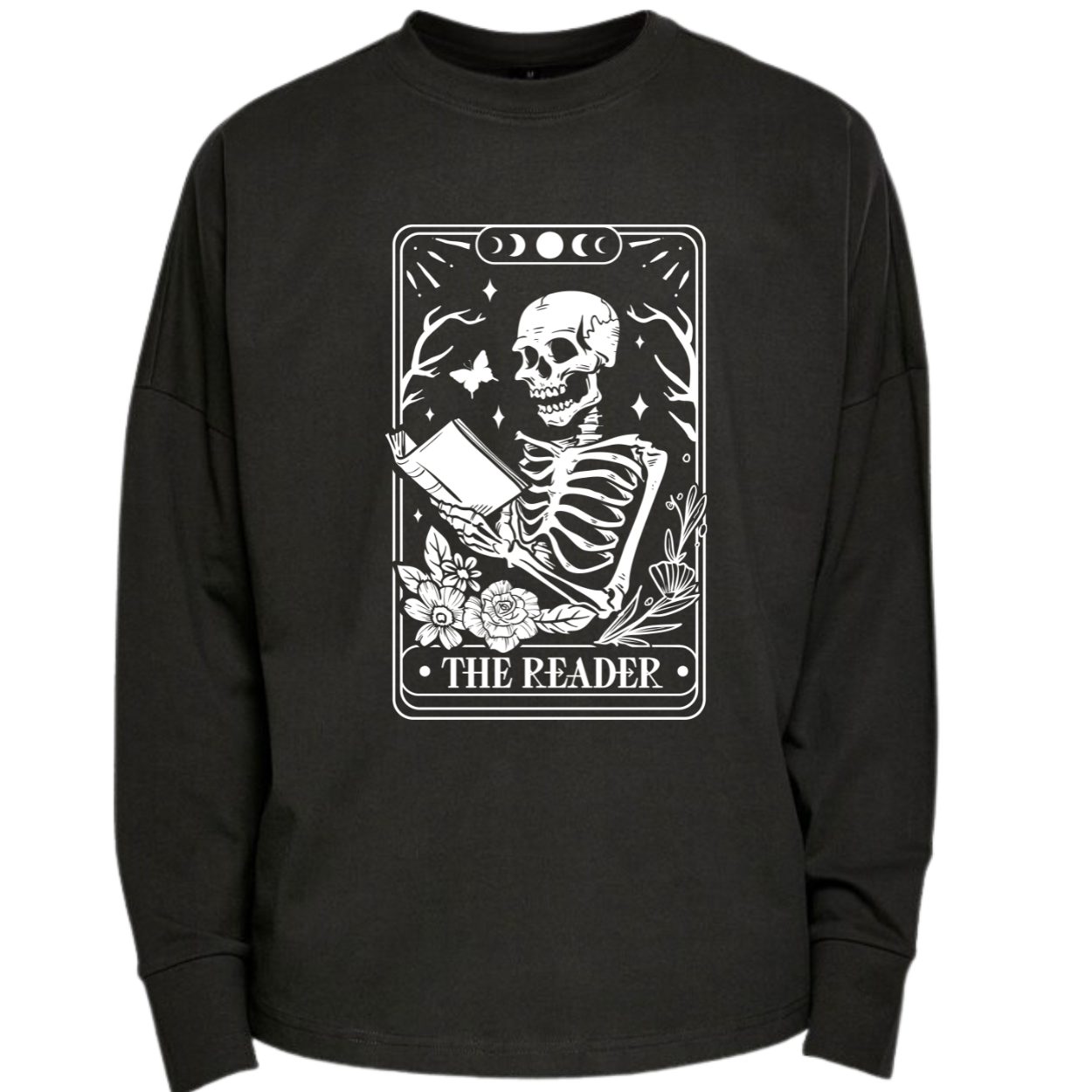 The Reader Tarot Premium Oversized Long Sleeve T-shirt