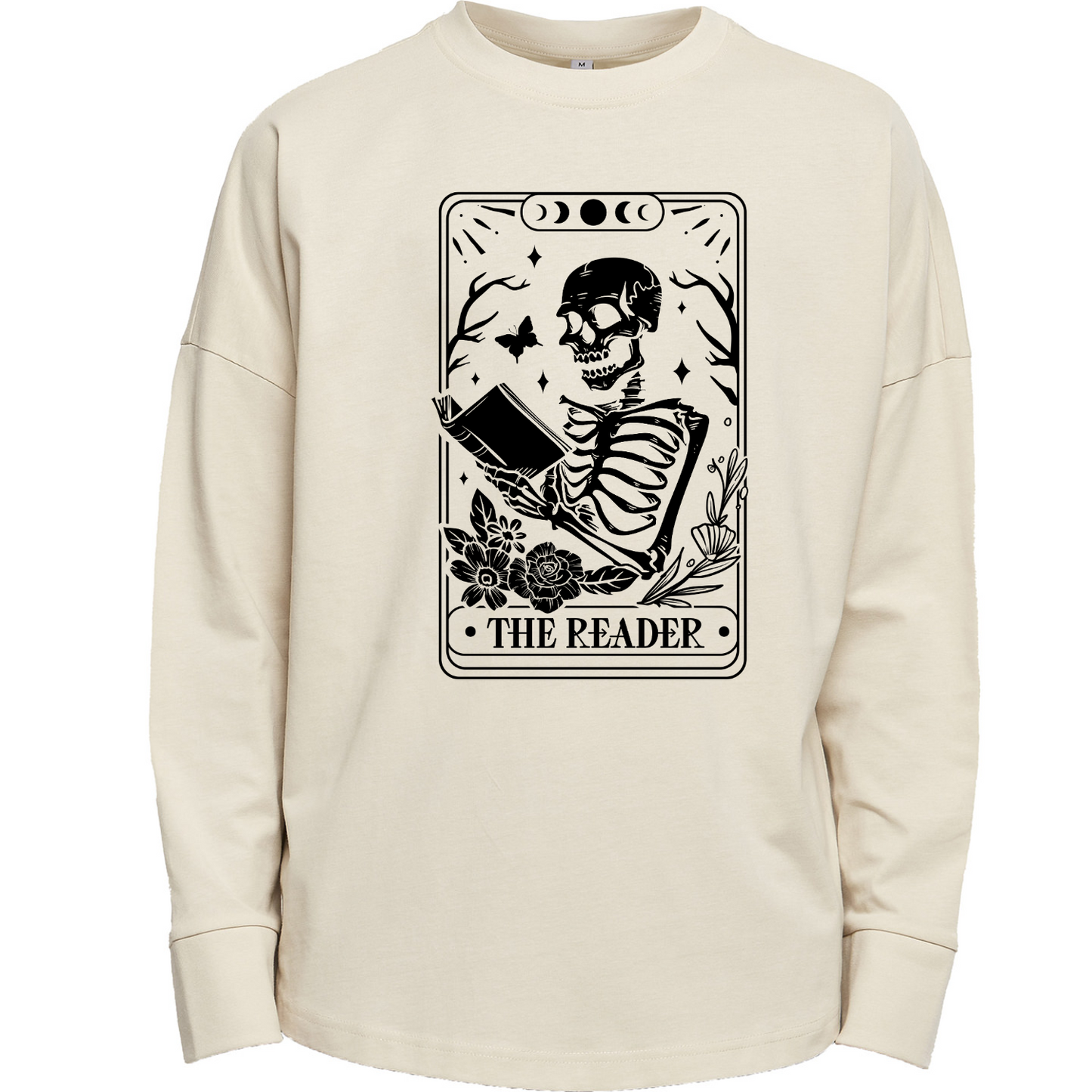 The Reader Tarot Premium Oversized Long Sleeve T-shirt