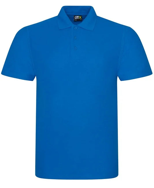 Unisex Cotton Polo Shirt Sapphire Blue size Medium