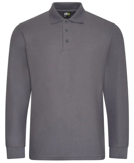 Long Sleeve Grey RTX Polo Shirt 2xL