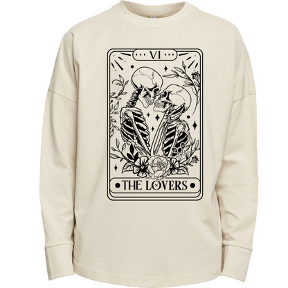 The Lovers Tarot Long Sleeve Premium Oversized T-shirt