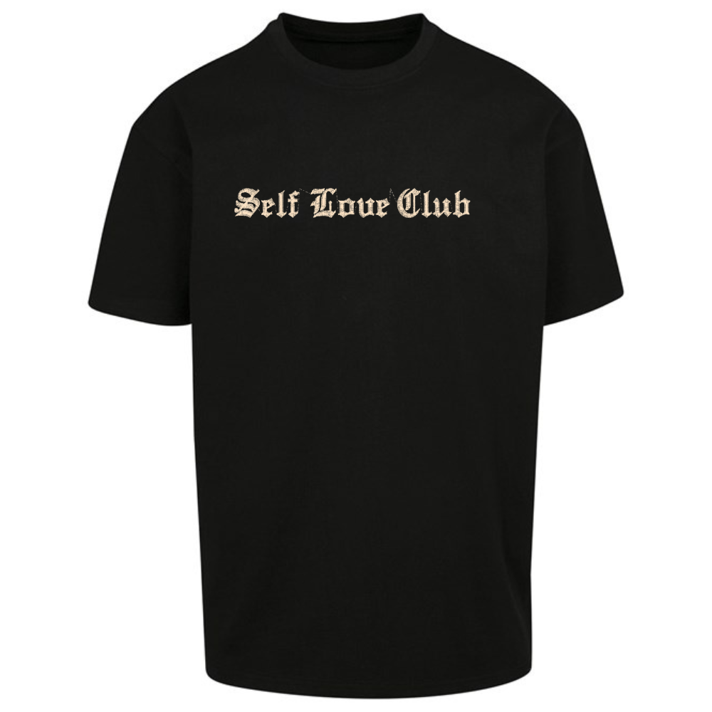 Self Love Club Gothic Embroidered Oversized T-shirt