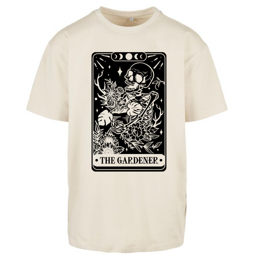 The Gardener Skull Tarot Oversized T-shirt