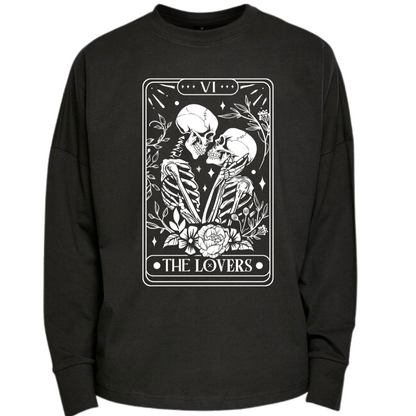 The Lovers Tarot Long Sleeve Premium Oversized T-shirt
