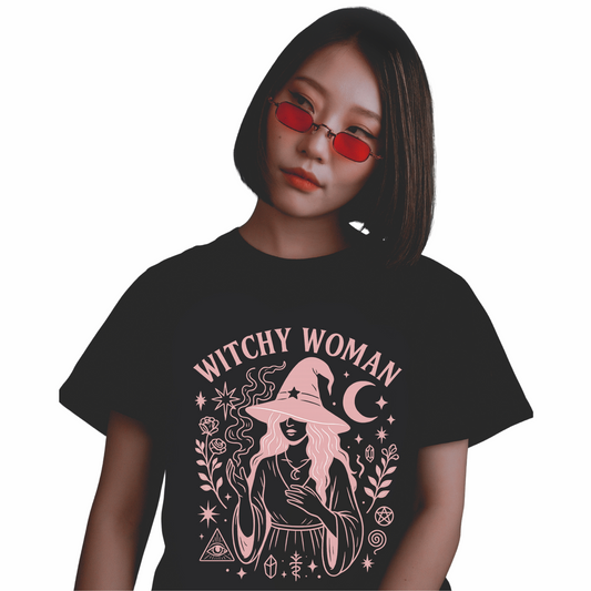 Witchy Woman Spiritual Oversized Short Sleeve T-shirt